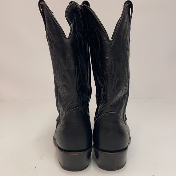 Men’s Laredo Black with Black Stitching Western Cowboy Boots | 9D A22 - Picture 6 of 10